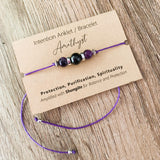 Shungite Amplified INTENTION Anklet/Bracelet - Amethyst