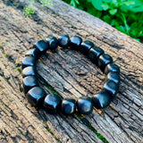 Authentic Shungite Cube Bead Bracelet (Extra Large)BCUBE07