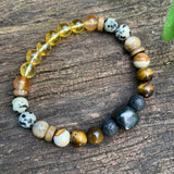 Shungite Amplified SOLAR PLEXUS Chakra Bracelet ~ Medium+ [#20]