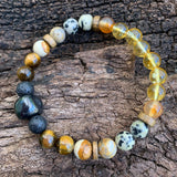 Shungite Amplified SOLAR PLEXUS Chakra Bracelet ~ Medium+ [#20]