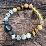 Shungite Amplified SOLAR PLEXUS Chakra Bracelet ~ Medium [#40]