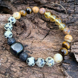 Shungite Amplified SOLAR PLEXUS Chakra Bracelet ~ Medium [#40]