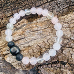 Shungite Amplified Chakra Bracelet [#24DP] ~ HEART ~ Medium+