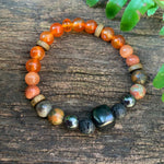 Shungite Amplified SACRAL Chakra Bracelet ~ Medium [#28]