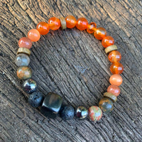 Shungite Amplified SACRAL Chakra Bracelet ~ Medium [#28]