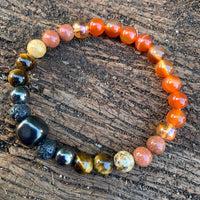 Shungite Amplified SACRAL Chakra Bracelet ~ Large [#30]