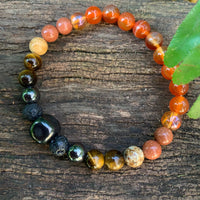 Shungite Amplified SACRAL Chakra Bracelet ~ Large [#30]