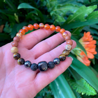 Shungite Amplified SACRAL Chakra Bracelet ~ Large [#30]