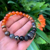 Shungite Amplified SACRAL Chakra Bracelet ~ Medium [#32]