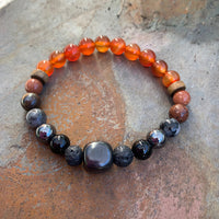 Shungite Amplified SACRAL Chakra Bracelet ~ Medium [#32]