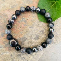 Shungite Amplified Chakra Bracelet [#22P] ~ PROTECTION / BOUNDARIES ~ Medium