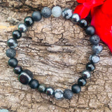 Shungite Amplified Chakra Bracelet [#24P] ~ PROTECTION / BOUNDARIES ~ Extra Large