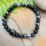 Shungite Amplified Chakra Bracelet [#24P] ~ PROTECTION / BOUNDARIES ~ Extra Large