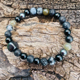 Shungite Amplified Chakra Bracelet [#30P] ~ PROTECTION / BOUNDARIES ~ Large