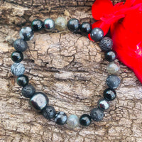 Shungite Amplified Chakra Bracelet [#38P] ~ PROTECTION / BOUNDARIES ~ Medium