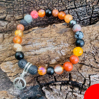 ELEMENT Bracelet [#7F] ~ FIRE ~ Aries . Leo . Sagittarius ~ [medium]