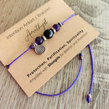 Shungite Amplified INTENTION Anklet/Bracelet - Amethyst