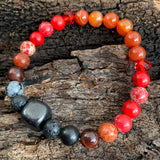 Shungite Amplified ROOT Chakra Bracelet ~ Medium [#24]