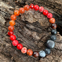 Shungite Amplified ROOT Chakra Bracelet ~ Medium [#24]