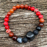 Shungite Amplified ROOT Chakra Bracelet ~ Medium [#24]