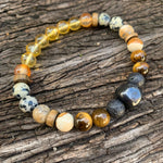 Shungite Amplified SOLAR PLEXUS Chakra Bracelet ~ Medium+ [#20]