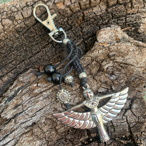 Shungite amplified Keyring/Charm ~ GODDESS [ISIS] #1