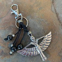 Shungite amplified Keyring/Charm ~ GODDESS [ISIS] #4