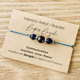 Shungite Amplified INTENTION Anklet/Bracelet - Lapis Lazuli