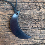 Authentic [C60] Solid Shungite Pendant ~ MOON