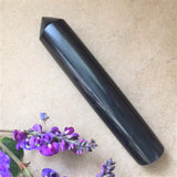 Polished Shungite Massage Wand - Single end