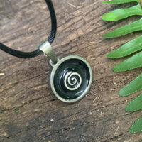 Shungite Amplified Spiral Pendant #HVSPL