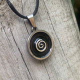 Shungite Amplified Spiral Pendant #HVSPL