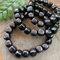 Authentic Shungite Cube Bead Bracelet (Extra Large)BCUBE07