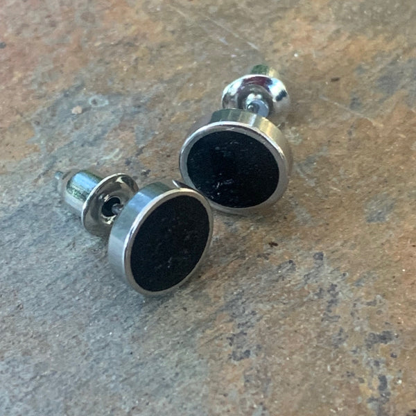 Shungite Studs [Resin] - Small