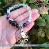 Shungite Amplified Chakra Bracelet - Crown (sm)