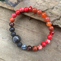 Shungite Amplified ROOT Chakra Bracelet ~ Medium [#24]