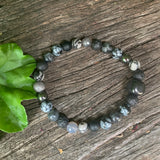 Shungite Amplified Chakra Bracelet PROTECTION / BOUNDARIES ~ Large [#28]