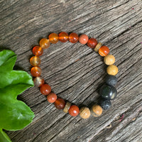 Shungite Amplified SACRAL Chakra Bracelet ~ Small [#16]