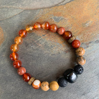 Shungite Amplified SACRAL Chakra Bracelet ~ Small [#16]