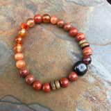 Shungite Amplified SACRAL Chakra Bracelet ~ medium+ ~ [#20]