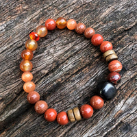 Shungite Amplified SACRAL Chakra Bracelet ~ medium+ ~ [#20]