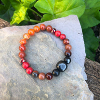 Shungite Amplified ROOT Chakra Bracelet ~ Small [#36]