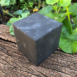 100% Authentic Solid Shungite CUBE 60mm - UNPOLISHED