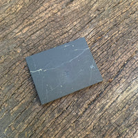 1x Solid SHUNGITE Mobile Phone Plate ~ 40mm x 30mm