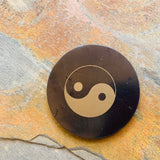 50mm SOLID Shungite Magnet ~ YIN-YANG