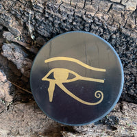 50mm SOLID Shungite Magnet ~ EYE OF HORUS