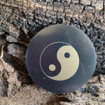 50mm SOLID Shungite Magnet ~ YIN-YANG