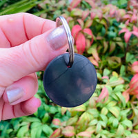 Pet Tag / Keyring - 34mm Shungite Disc ~