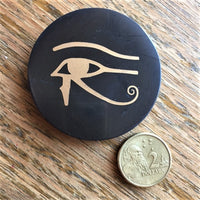 50mm SOLID Shungite Magnet ~ EYE OF HORUS