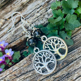 Shungite Amplified Earrings - Tree of Life